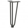 Nogi do stolika kawowego 4 szt. Antracyt 30 cm Stal lite