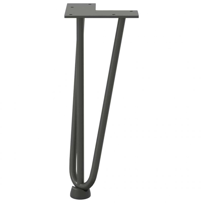 Nogi do stolika kawowego 4 szt. Antracyt 30 cm Stal lite
