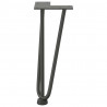 Nogi do stolika kawowego 4 szt. Antracyt 30 cm Stal lite