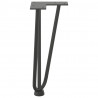 Nogi do stolika kawowego 4 szt. Antracyt 30 cm Stal lite