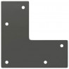 Nogi do stolika kawowego 4 szt. Antracyt 30 cm Stal lite