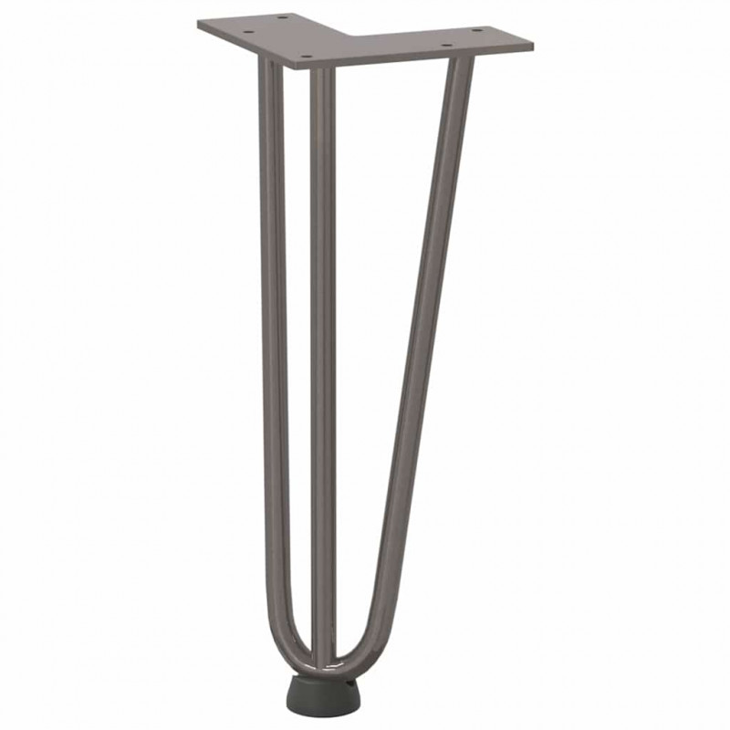 Nogi do stolika kawowego 4 szt. Naturalna stal 30 cm Solidna stal