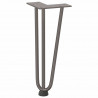 Nogi do stolika kawowego 4 szt. Naturalna stal 30 cm Solidna stal