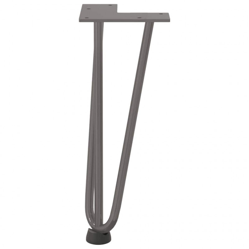 Nogi do stolika kawowego 4 szt. Naturalna stal 30 cm Solidna stal