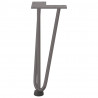 Nogi do stolika kawowego 4 szt. Naturalna stal 30 cm Solidna stal