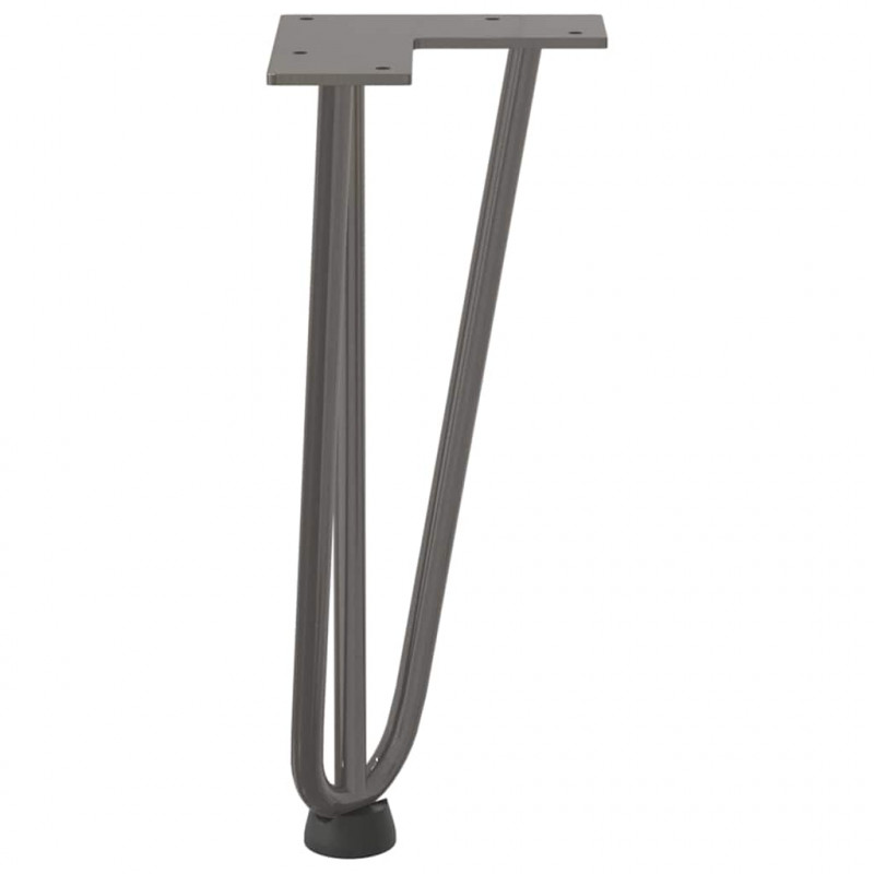 Nogi do stolika kawowego 4 szt. Naturalna stal 30 cm Solidna stal
