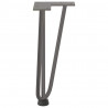 Nogi do stolika kawowego 4 szt. Naturalna stal 30 cm Solidna stal