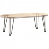 Nogi do stolika kawowego 4 szt. Naturalna stal 30 cm Solidna stal