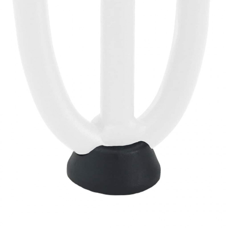 Nogi do stolika kawowego w kształcie spinki do włosów 4 szt. Białe 42 cm Stal lite