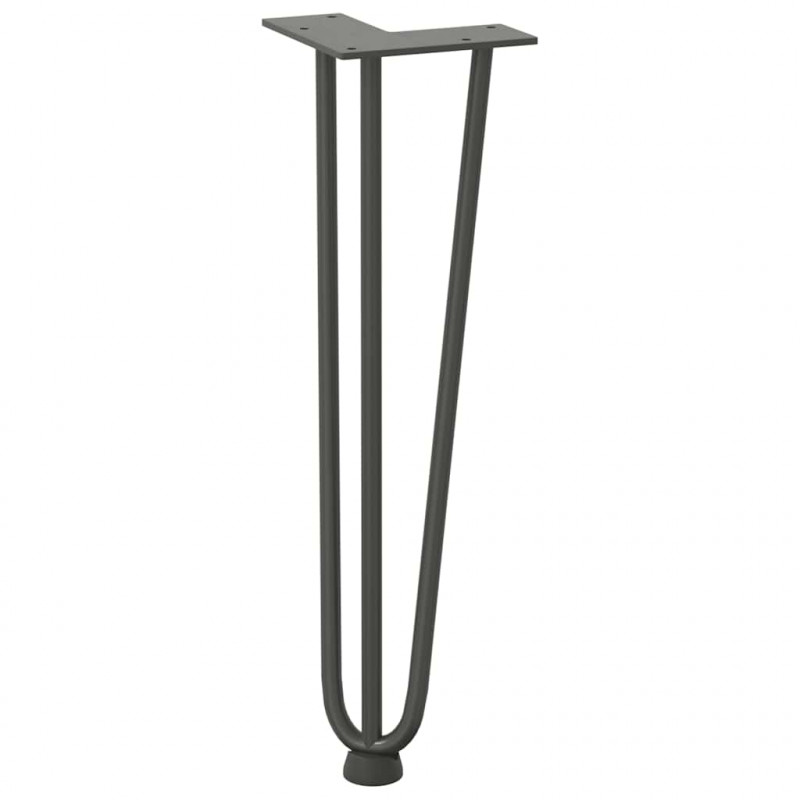 Nogi do stolika kawowego 4 szt. Antracyt 42 cm Stal lite