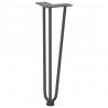 Nogi do stolika kawowego 4 szt. Antracyt 42 cm Stal lite
