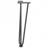 Nogi do stolika kawowego 4 szt. Antracyt 42 cm Stal lite