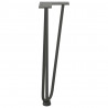 Nogi do stolika kawowego 4 szt. Antracyt 42 cm Stal lite