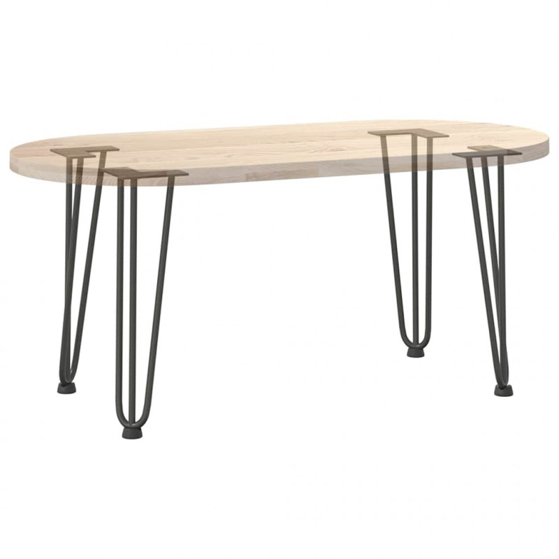 Nogi do stolika kawowego 4 szt. Antracyt 42 cm Stal lite