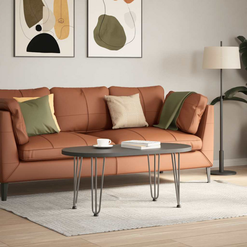 Nogi do stolika kawowego 4 szt. Naturalna stal 42 cm Solidna stal