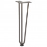Nogi do stolika kawowego 4 szt. Naturalna stal 42 cm Solidna stal