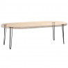 nogi wsuwkowe do stolików konsolowych do stolika konsolowego 4 szt. Czarny 72 cm Stal lite