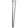 nogi wsuwkowe do stolików konsolowych do stolika konsolowego 4 szt. Antracyt 72 cm Stal lite