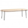 nogi wsuwkowe do stolików konsolowych do stolika konsolowego 4 szt. Antracyt 72 cm Stal lite