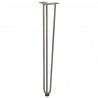 nogi do stolików konsolowych do stolika konsolowego 4 szt. Naturalna stal 72 cm Solidna stal