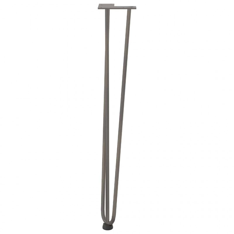 nogi do stolików konsolowych do stolika konsolowego 4 szt. Naturalna stal 72 cm Solidna stal