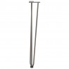 nogi do stolików konsolowych do stolika konsolowego 4 szt. Naturalna stal 72 cm Solidna stal