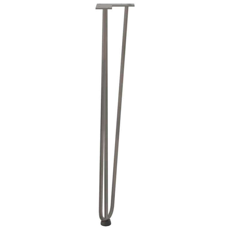 nogi do stolików konsolowych do stolika konsolowego 4 szt. Naturalna stal 72 cm Solidna stal