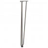 nogi do stolików konsolowych do stolika konsolowego 4 szt. Naturalna stal 72 cm Solidna stal