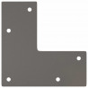 nogi do stolików konsolowych do stolika konsolowego 4 szt. Naturalna stal 72 cm Solidna stal