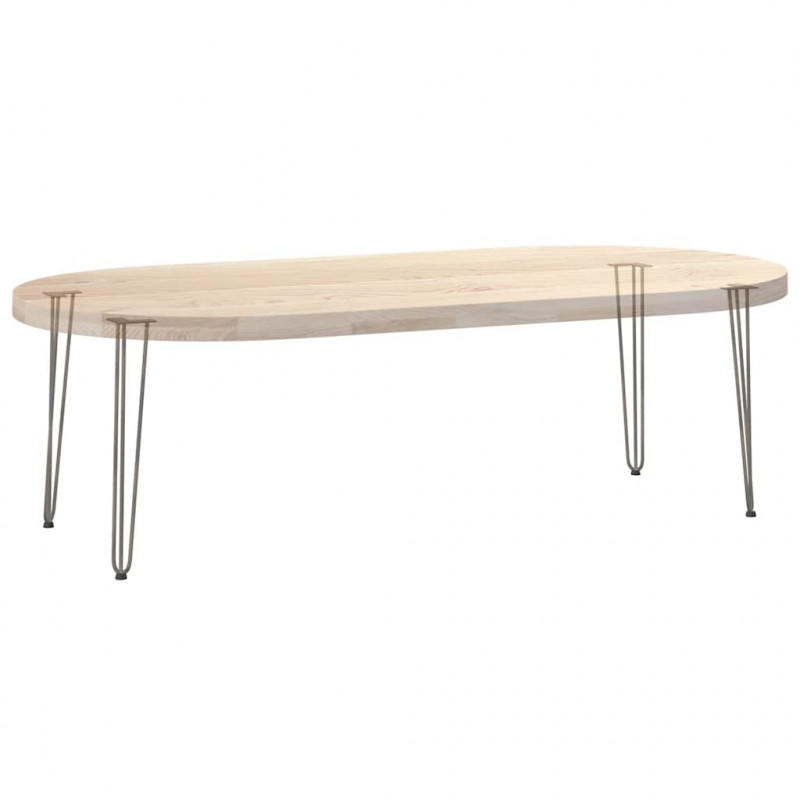 nogi do stolików konsolowych do stolika konsolowego 4 szt. Naturalna stal 72 cm Solidna stal