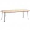 nogi do stolików konsolowych do stolika konsolowego 4 szt. Naturalna stal 72 cm Solidna stal