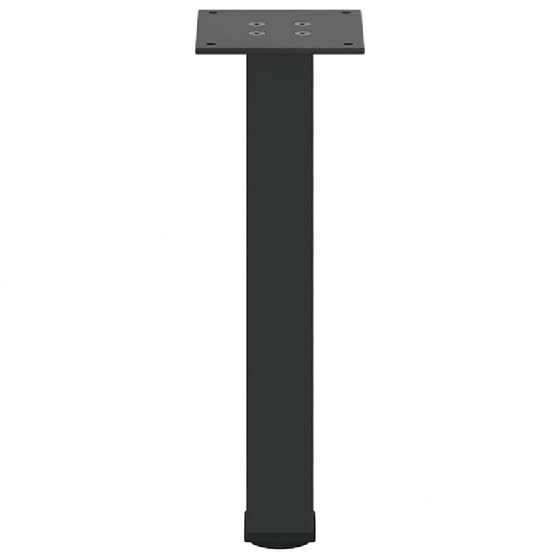 Nogi do stolika kawowego 4 szt. Czarne 30-32 cm Stalowe