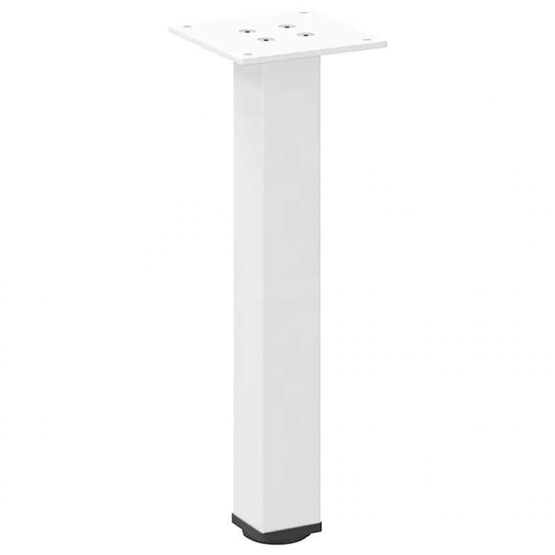 Nogi do stolika kawowego 4 szt. Białe 30-32 cm Stal