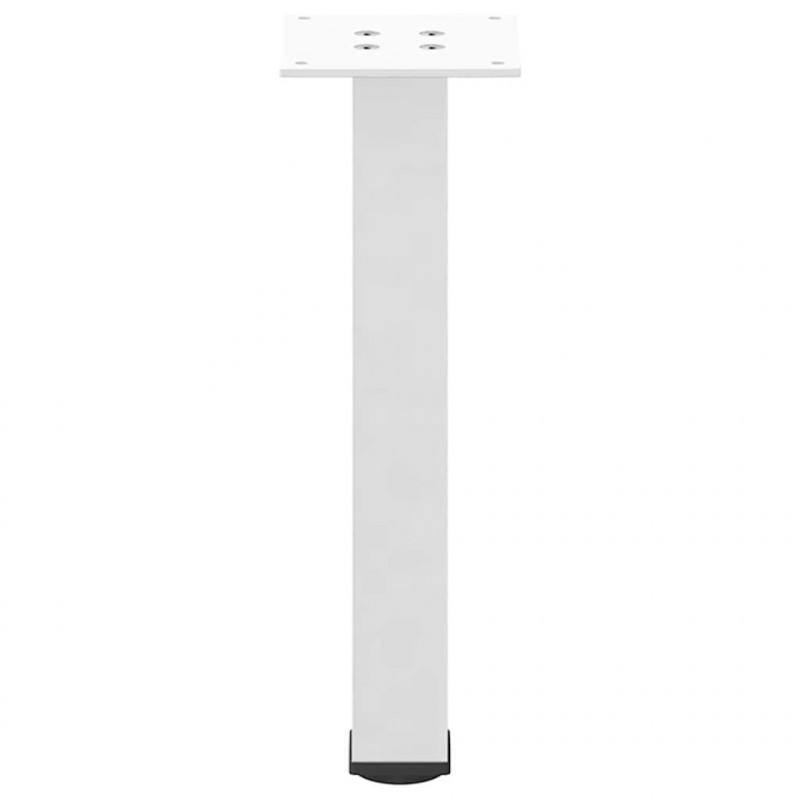 Nogi do stolika kawowego 4 szt. Białe 30-32 cm Stal