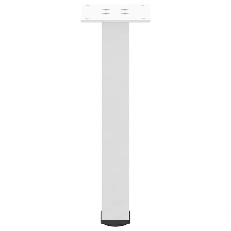 Nogi do stolika kawowego 4 szt. Białe 30-32 cm Stal