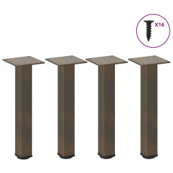 Nogi do stolika kawowego 4 szt. Naturalna stal 30-32 cm Stal