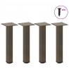 Nogi do stolika kawowego 4 szt. Naturalna stal 30-32 cm Stal