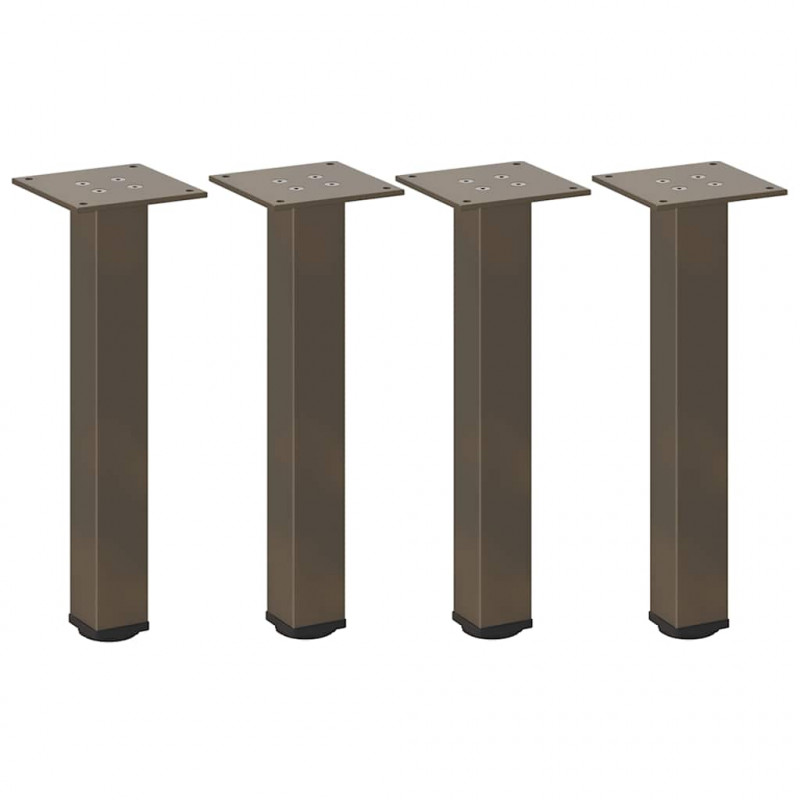 Nogi do stolika kawowego 4 szt. Naturalna stal 30-32 cm Stal
