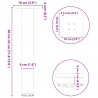 Nogi do stolika kawowego 4 szt. Naturalna stal 30-32 cm Stal
