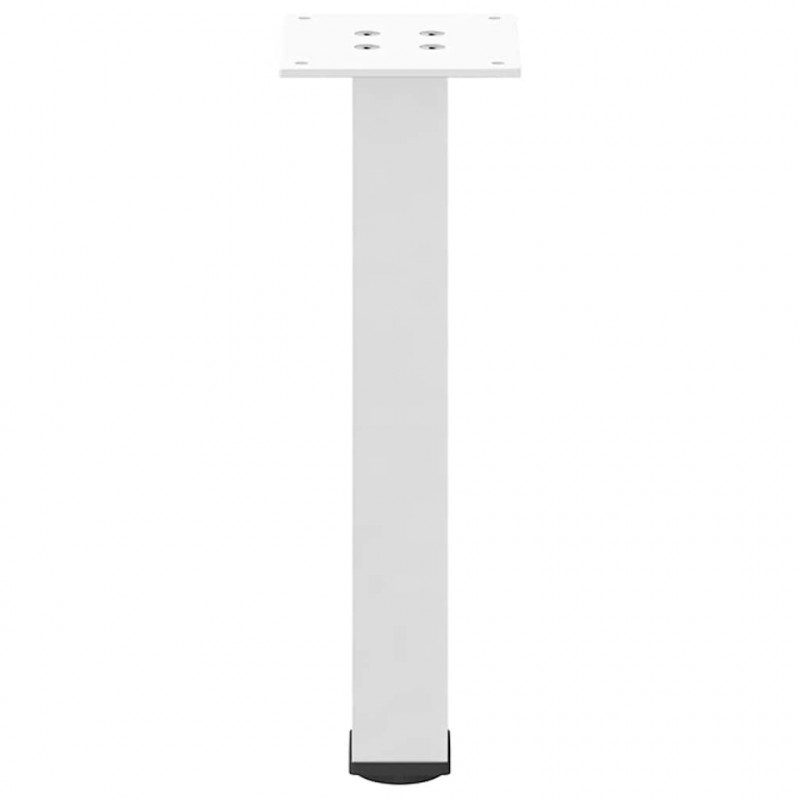 Nogi do stolika kawowego 4 szt. Białe 42-44 cm Stal