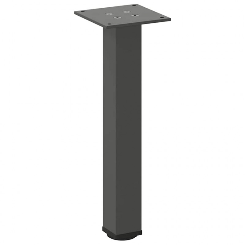 Nogi do stolika kawowego 4 szt. Antracyt 42-44 cm Stal