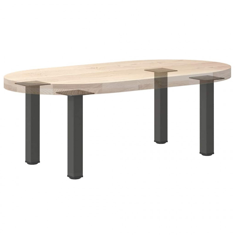 Nogi do stolika kawowego 4 szt. Antracyt 42-44 cm Stal