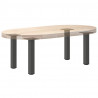 Nogi do stolika kawowego 4 szt. Antracyt 42-44 cm Stal
