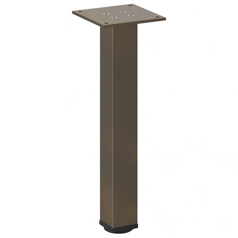 Nogi do stolika kawowego 4 szt. Naturalna stal 42-44 cm Stal