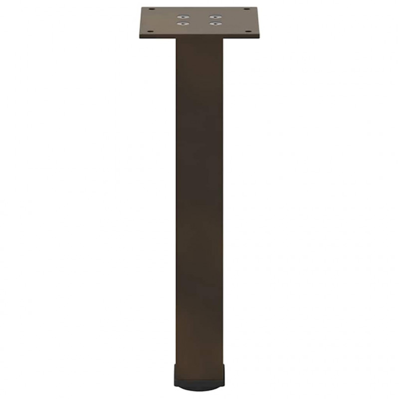Nogi do stolika kawowego 4 szt. Naturalna stal 42-44 cm Stal