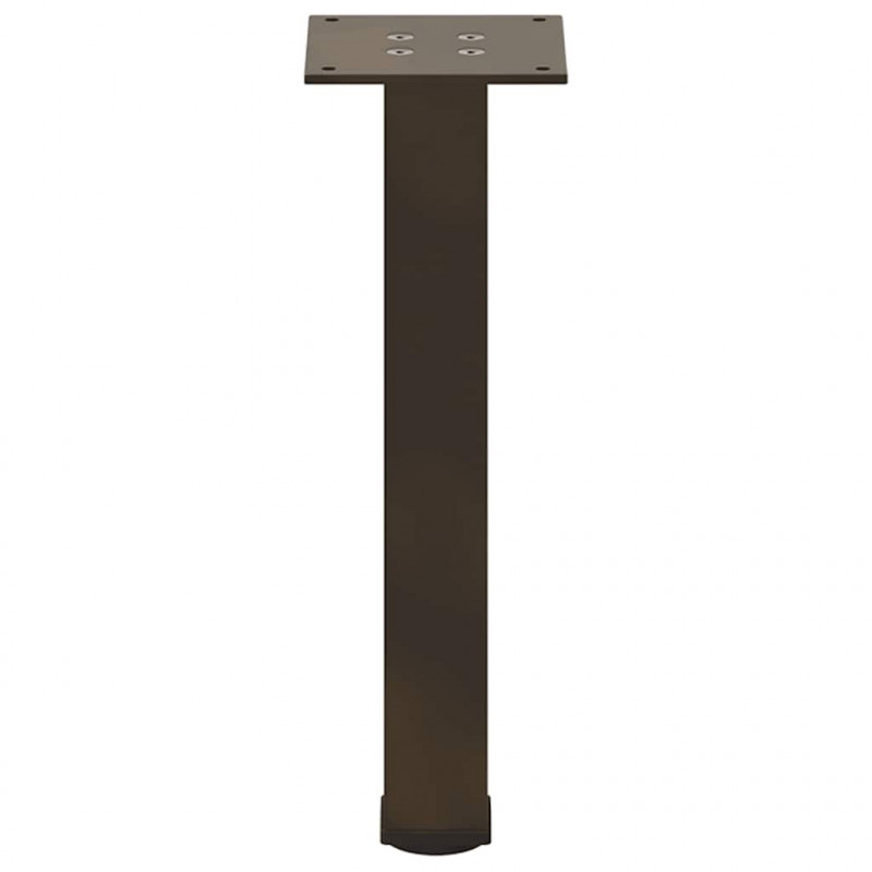 Nogi do stolika kawowego 4 szt. Naturalna stal 42-44 cm Stal