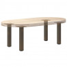 Nogi do stolika kawowego 4 szt. Naturalna stal 42-44 cm Stal