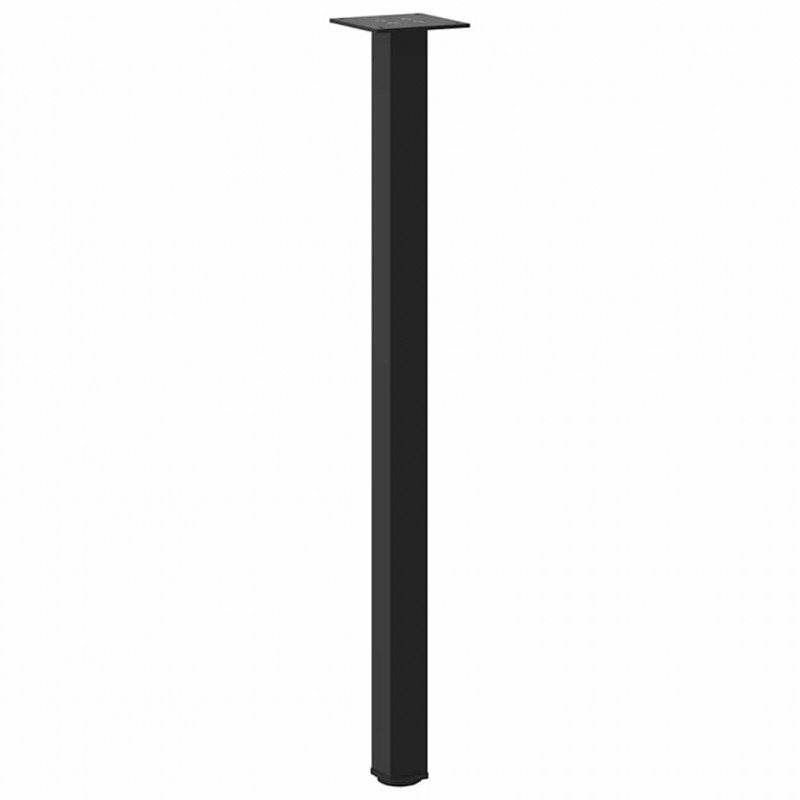 Nogi do stołu konsolowego 4 szt. Czarne 72-74 cm Stalowe