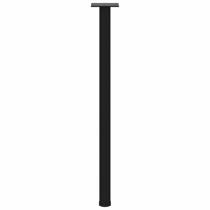 Nogi do stołu konsolowego 4 szt. Czarne 72-74 cm Stalowe