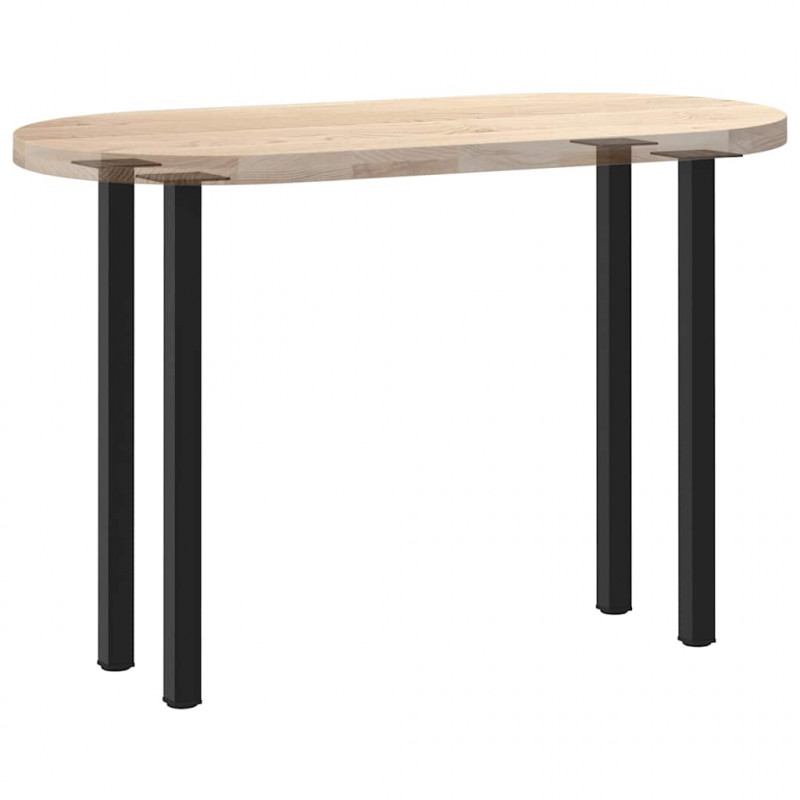 Nogi do stołu konsolowego 4 szt. Czarne 72-74 cm Stalowe